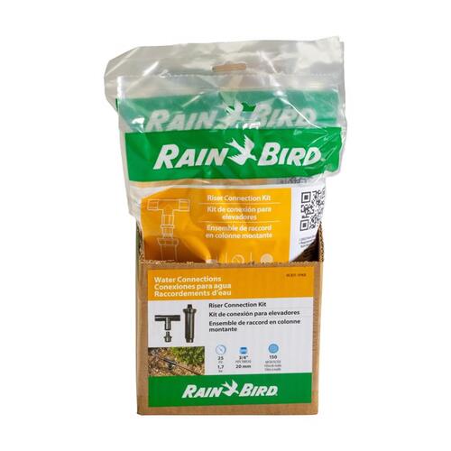 RAIN BIRD RCKIT-1PS Riser Connection Kit, Plastic, Black