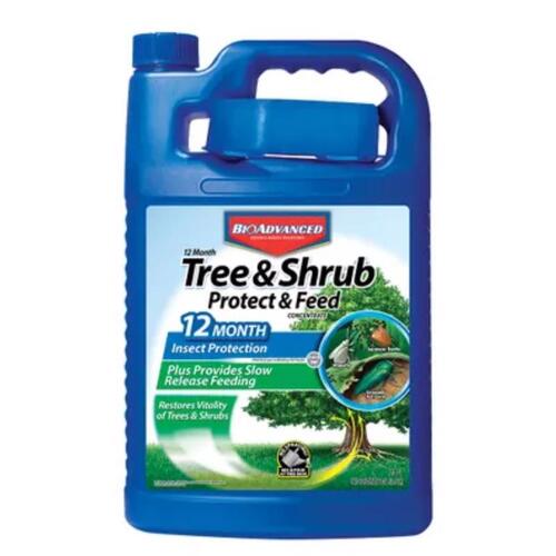 BioAdvanced 701615A 701615A Tree and Shrub Protect and Feed, Liquid, 1 gal Can