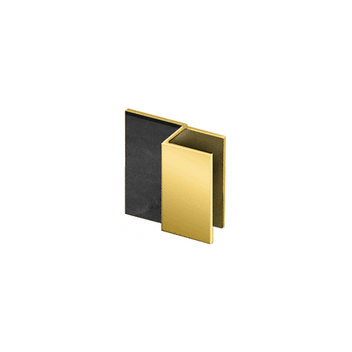 Polished Brass Square Style Frameless Shower Door Stop