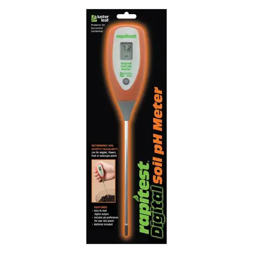 Luster Leaf 1845 Soil pH Meter, Digital Display Black/Green