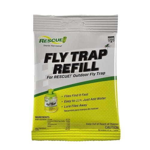 Fly Trap Attractant, Solid, Musty, 0.51 oz Refill Pack