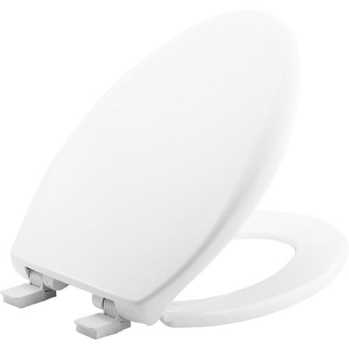 Mayfair by Bemis 4000988 Toilet Seat Slow Close Elongated White Plastic Gloss