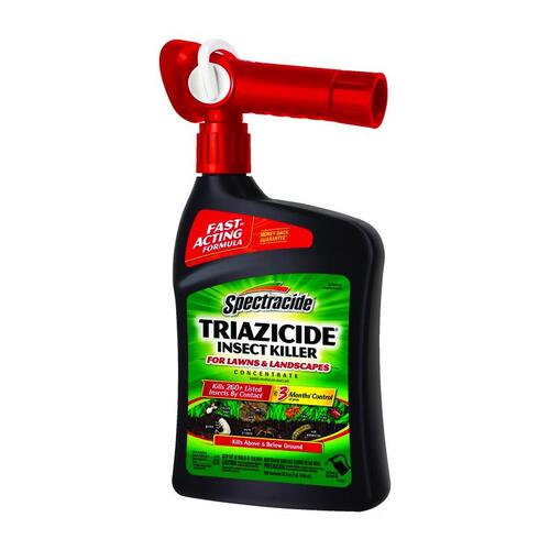 SPECTRACIDE HG-95830 Triazicide Insect Killer, Liquid, Spray Application, 32 oz