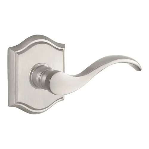 Full Dummy Curve Lever and Traditional Arch Rose Satin Nickel Finish