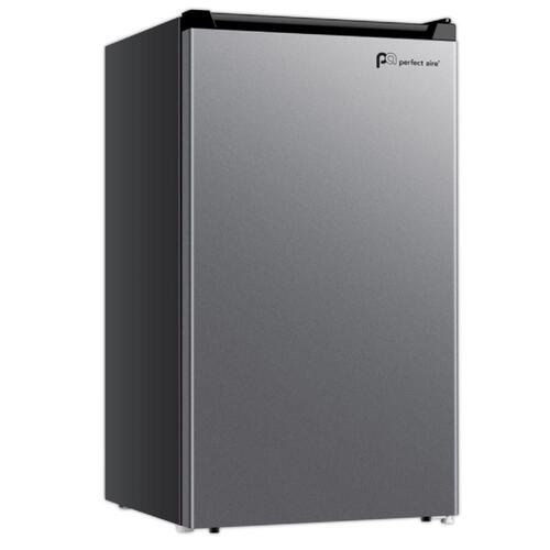 Perfect Aire 1P1SLF44 Mini Refrigerator 4.4 cu ft Black/Silver Steel 110 W Black/Silver