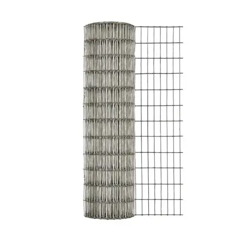 Wire Cage 24" H X 24" W X 25 ft. L Steel 1" W Mesh Gray/Silver