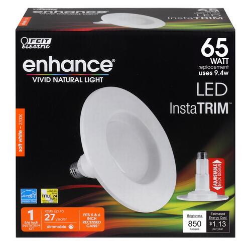 Feit Electric LEDR56/927CAMED LED Bulb Enhance PAR30 E26 (Medium) Soft White 65 W Clear
