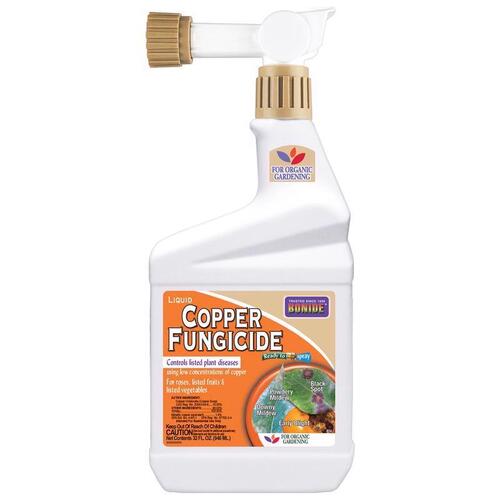 Bonide 814 Copper Fungicide, Liquid, Acid, Blue, 1 qt