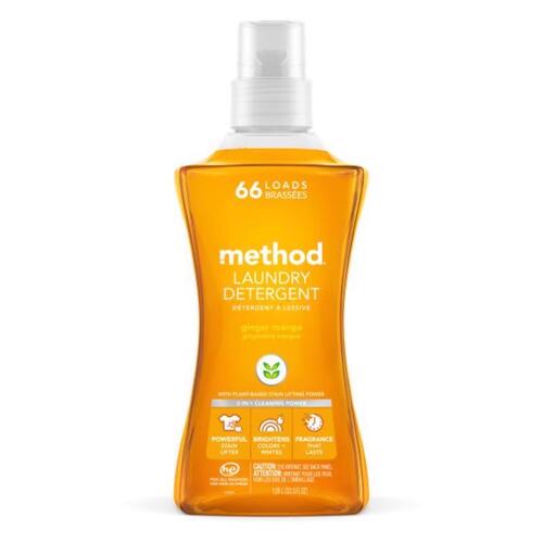 Method 14905 Laundry Detergent Ginger Mango Scent Liquid 53.5 oz