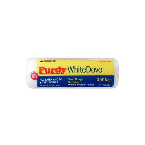 Purdy 144672094 Paint Roller Cover White Dove Woven Dralon Fabric 9" W X 3/4" White