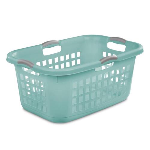 Laundry Basket Aqua Plastic Aqua - pack of 6