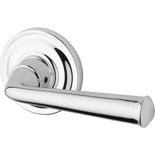 Full Dummy Federal Lever and Traditional Round Rose Bright Chrome Finish