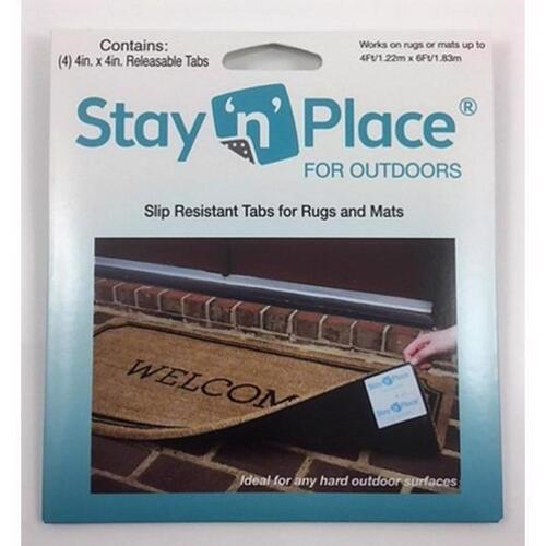 Stay 'n' Place SNP-OD-4X4TABS Floor Protection 4" W X 4" L Cloth/Plastic Green Green