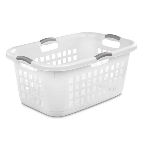 Laundry Basket White Plastic White