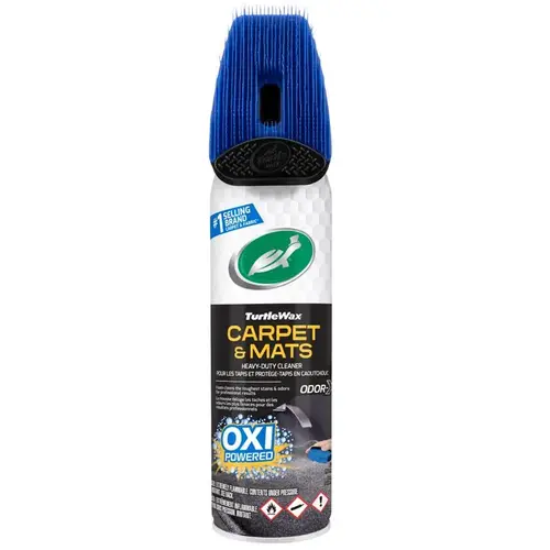 TURTLE WAX T244R1 Carpet and Mat Cleaner, 18 oz Aerosol Can, Liquid, Fresh Lavender Clear