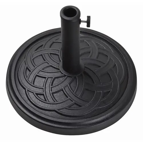 BOND MANUFACTURING 60475A Umbrella Base Black Ribbon Envirostone Black