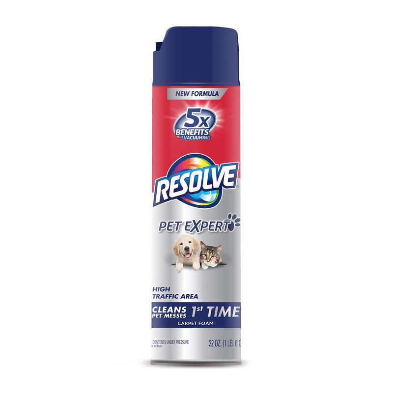 RESOLVE 1920083262 Carpet Cleaner, 623 g Can, Foam, Characteristic, White