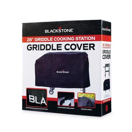 Grill Cover, 45 in W, 25 in H, Polyester, Black