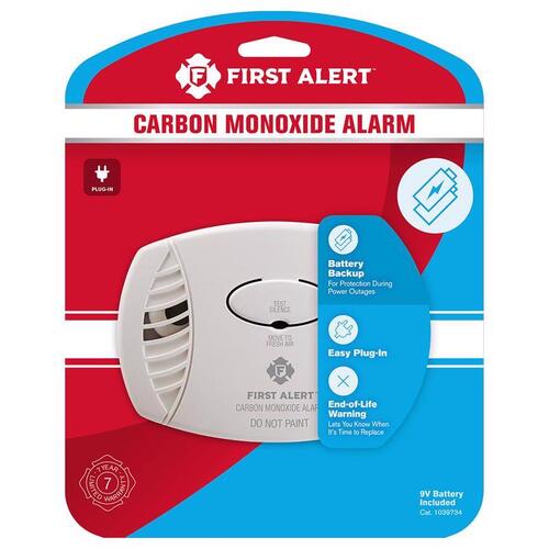 Carbon Monoxide Alarm, 85 dB, Electrochemical Sensor