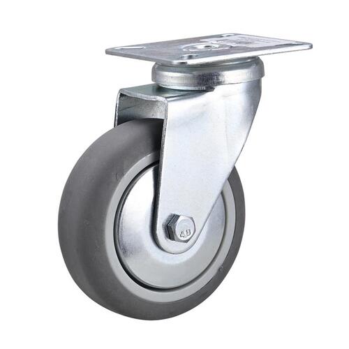 Caster 3" D Swivel Thermoplastic 121 lb Gray