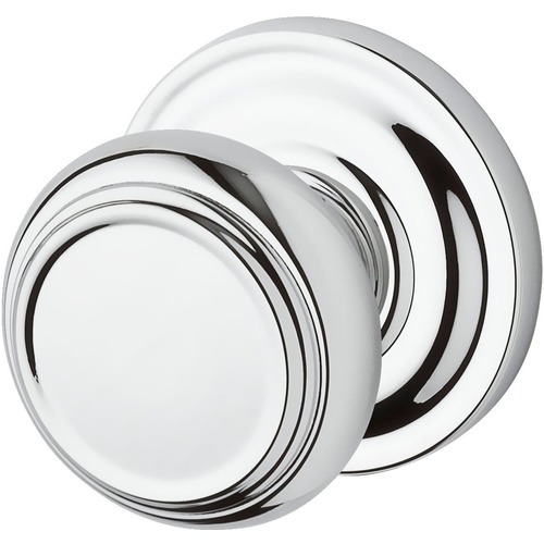 Full Dummy Traditional Knob and Traditional Round Rose Bright Chrome Finish