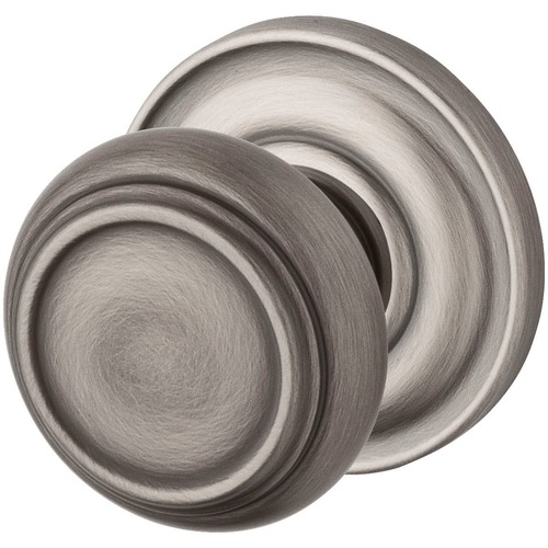 Full Dummy Traditional Knob and Traditional Round Rose Matte Antique Nickel Finish