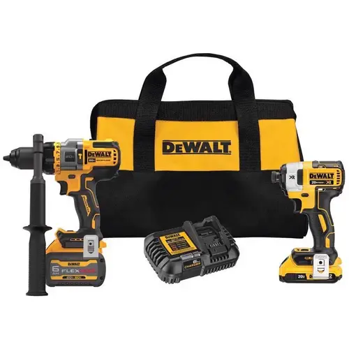 20V MAX Combination Kit, Battery Included, 20/60 V, 2-Tool, Lithium-Ion Battery Yellow