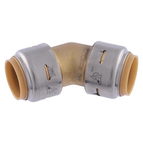 Pipe Elbow, 3/4 in, 45 deg Angle, Brass, 200 psi Pressure