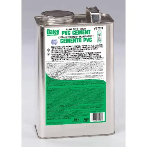 Cement Clear For PVC 1 gal Clear - pack of 6