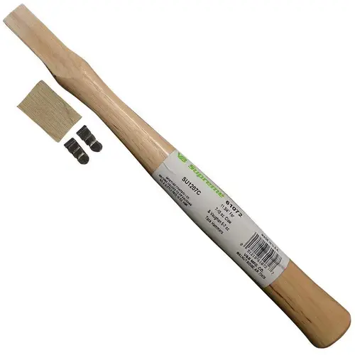 Vaughan 610-72 Replacement Handle 12" American Hickory Claw Hammer Natural