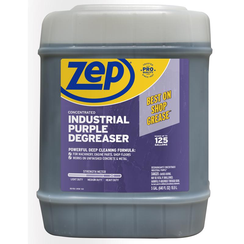 ZEP ZU08565G ZU08565G Cleaner and Degreaser, 5 gal Pail, Liquid, Characteristic, Mild Purple