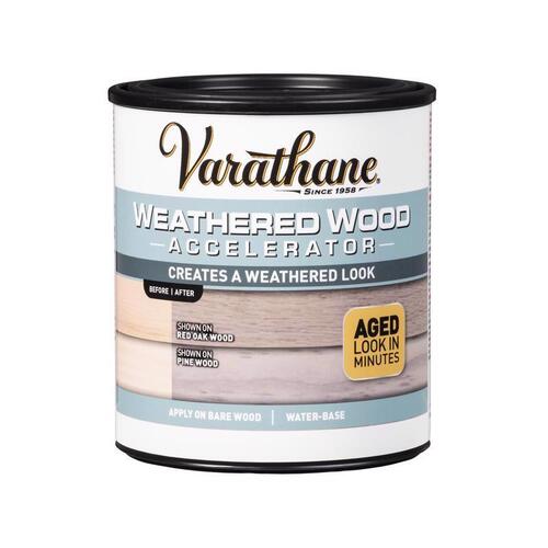 Weathered Wood Accelerator Gray Water-Based 1 qt Gray Clear