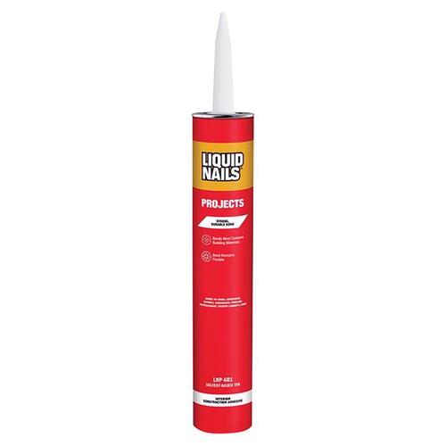 Liquid Nails LNP-601 28-XCP12 Construction Adhesive Interior Projects Synthetic Rubber 28 oz Light Tan - pack of 12