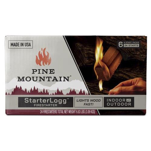 Pine Mountain 514-158-810 Fire Starter Starter Logg Pine Sawdust 30 min 6 pk