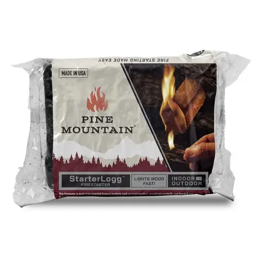 Fire Starter Starter Logg Pine Sawdust 4 pk - pack of 12