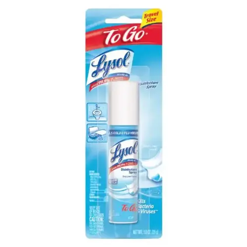 Disinfectant Spray To Go Crisp Linen Scent 1 oz