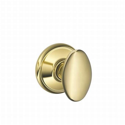 Siena Knob Passage Lock with 16080 Latch and 10027 Strike Lifetime Brass Finish