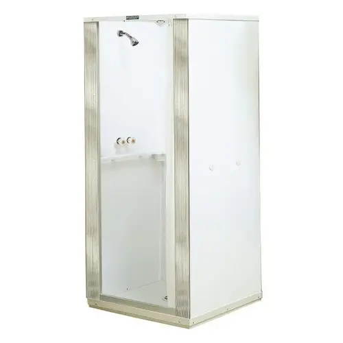 Mustee 140 Shower Stall Durastall 75.5" H X 36.5" W X 36.5" L White White