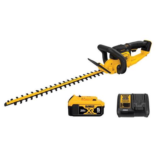 Hedge Trimmer, 20 V, 3/4 in Cutting Capacity, 22 in L Blade
