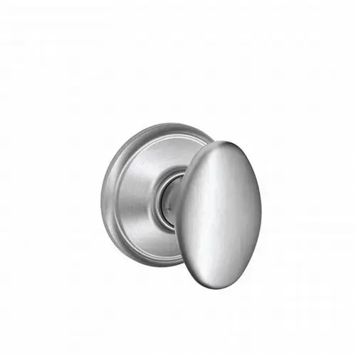 Siena Knob Passage Lock with 16080 Latch and 10027 Strike Satin Chrome Finish