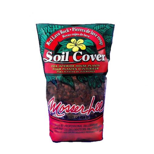 Soil Cover Red Lava Rock 2 lb Red
