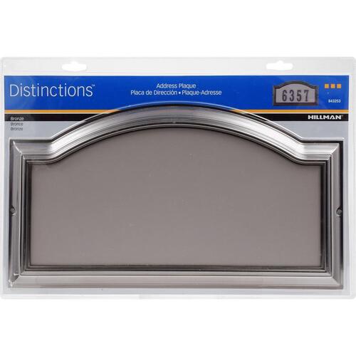 Address Plate Distinctions Gloss Die-Cast Zinc Bronze Gloss - pack of 3