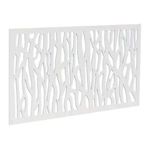 Barrette Outdoor Living Sprig 2 ft. W X 4 ft. L Black Polymer Screen Panel Barrette Outdoor Living Sprig 2 ft. W X 4 ft. L Black Polymer Screen Panel