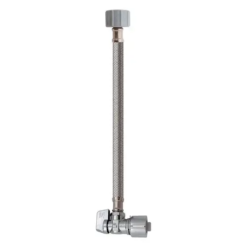 Quick Lock Valve, 5/8 in Connection, Compression, 125 psi Pressure, Stainless Steel Body