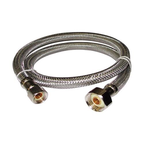 Plumb Pak PP23808 Faucet Supply Line 3/8" Compression X 1/2" D FIP 30" Stainless Steel