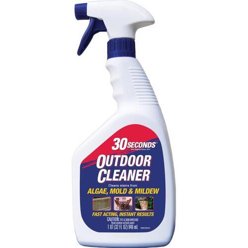 Outdoor Cleaner, 1 qt Spray Bottle, Liquid, Light Yellow