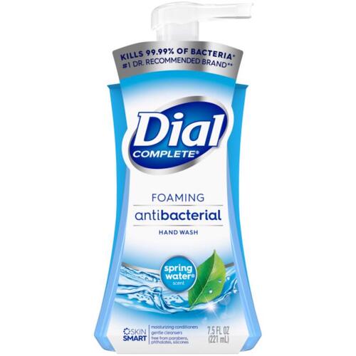 DIAL 05400 Foam Hand Soap Complete Spring Water Scent Antibacterial 7.5 oz