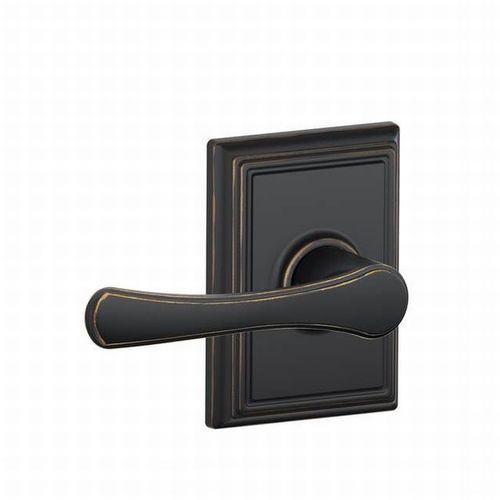 Schlage Residential F59 VLA 716 ADD F59 Avila Inside Trim  Handleset/Entrance Lever Lock with Addison Trim, Aged Bronze