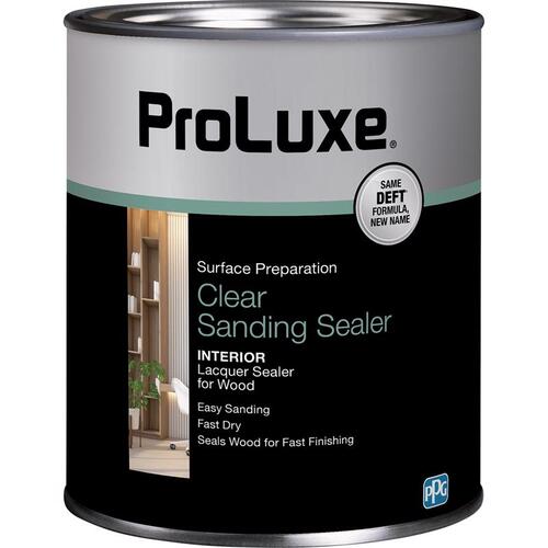 Sanding Sealer, Clear, Liquid, 1 qt, Can