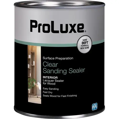 Sanding Sealer, Clear, Liquid, 1 qt, Can